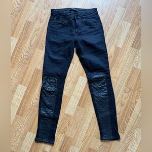 Joe's Jeans Black Quilted Skinny Jeans